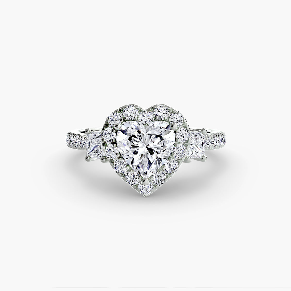 Anello con Tre Pietre e Corona 2