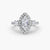 Ring with Three Stones and Crown 2