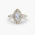 Ring with Three Stones and Crown 2