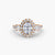 Ring with Three Stones and Crown 2