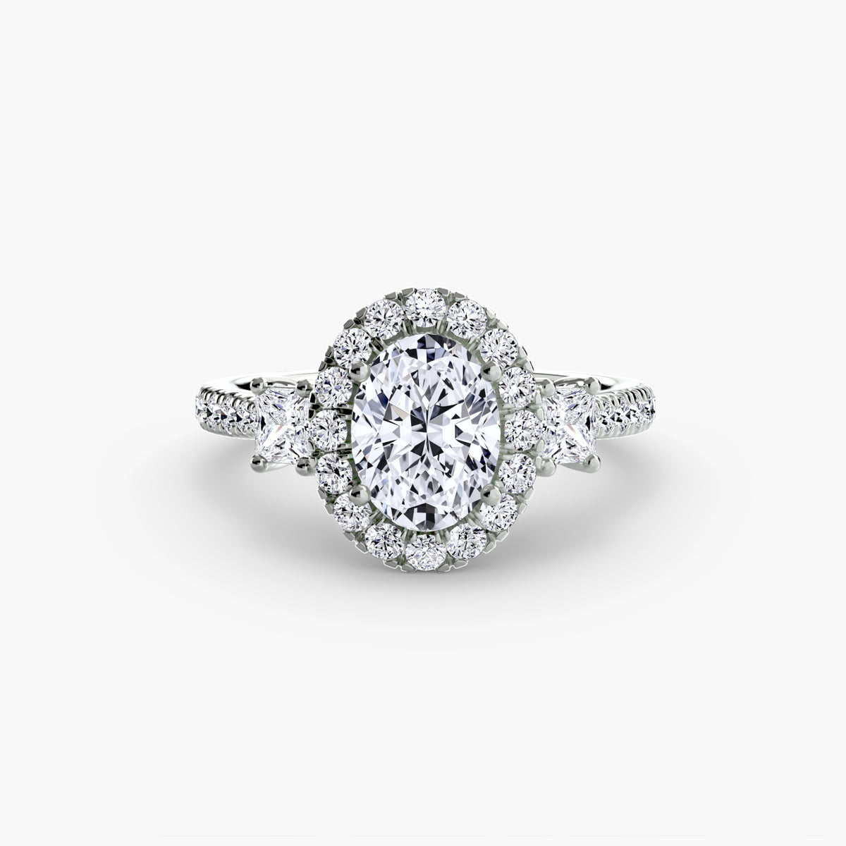 Anello con Tre Pietre e Corona 2