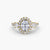 Ring with Three Stones and Crown 2