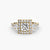 Ring with Three Stones and Crown 2