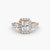 Ring with Three Stones and Crown 2