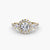 Ring with Three Stones and Crown 2
