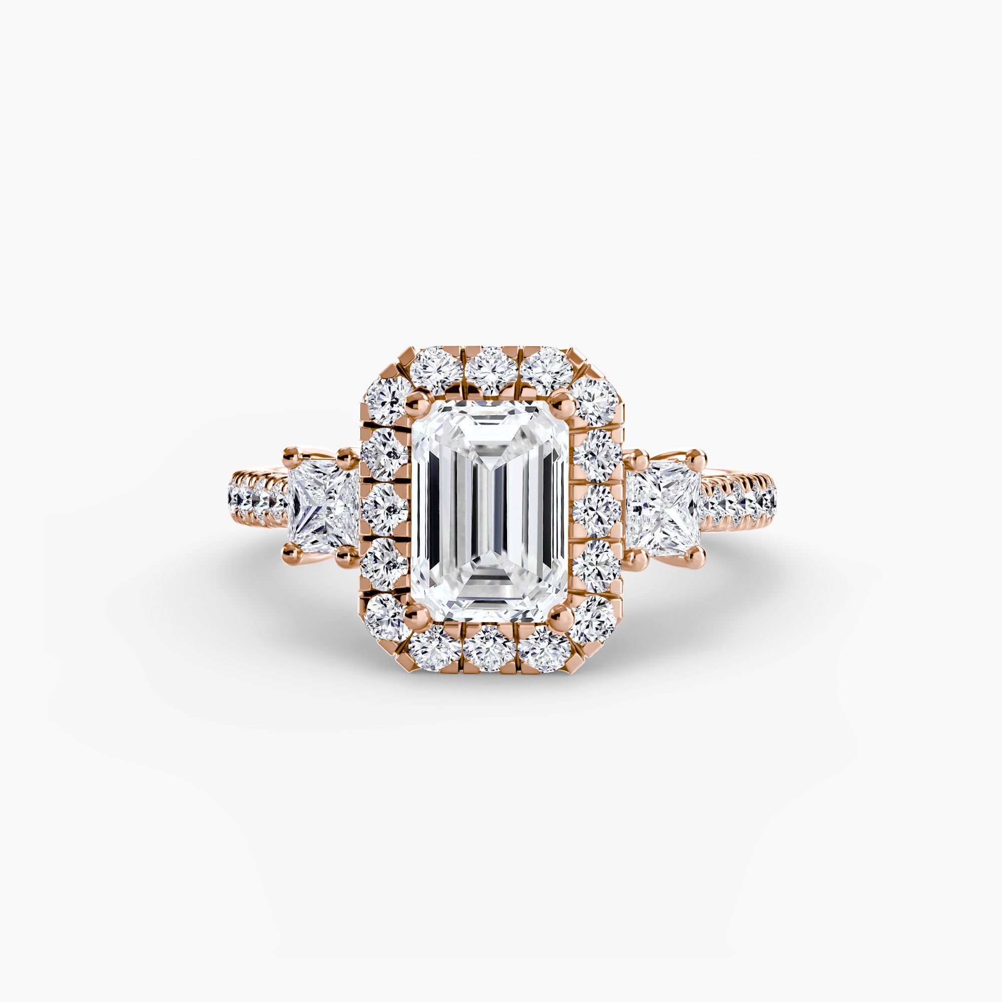 Ring with Three Stones and Crown 2