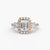 Ring with Three Stones and Crown 2