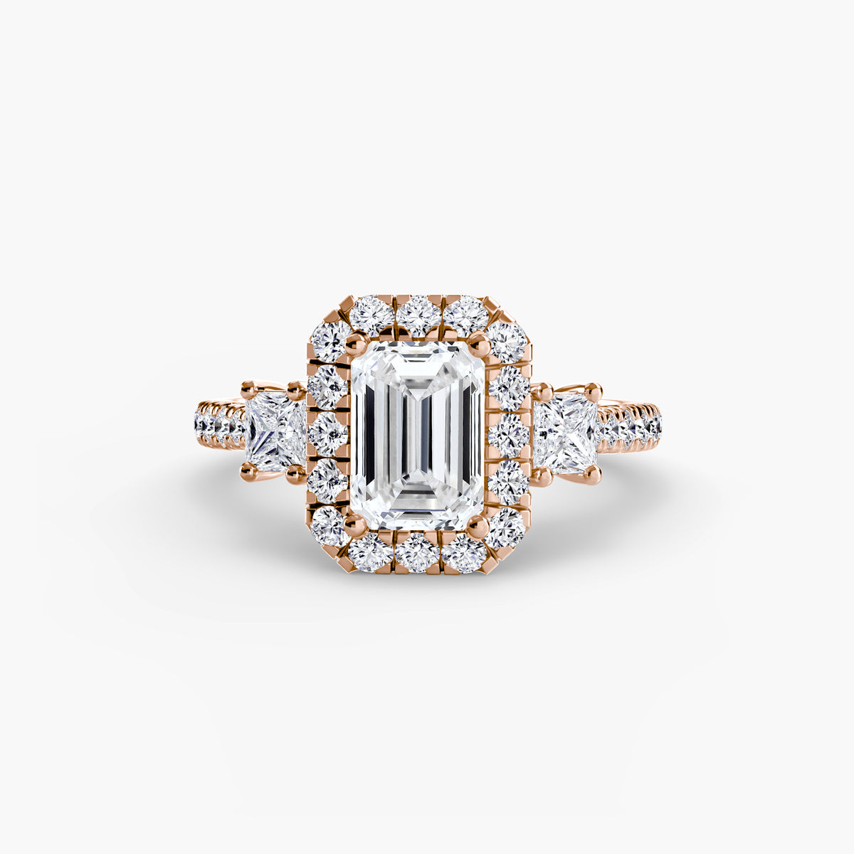 Anello con Tre Pietre e Corona 2