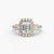 Ring with Three Stones and Crown 2