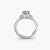 Anello con Tre Pietre e Fascia Pavé 5
