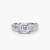 Anello con Cinque Pietre e Fascia Pavé