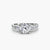 Anello con Cinque Pietre e Fascia Pavé