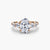 Anello con Cinque Pietre e Fascia Pavé