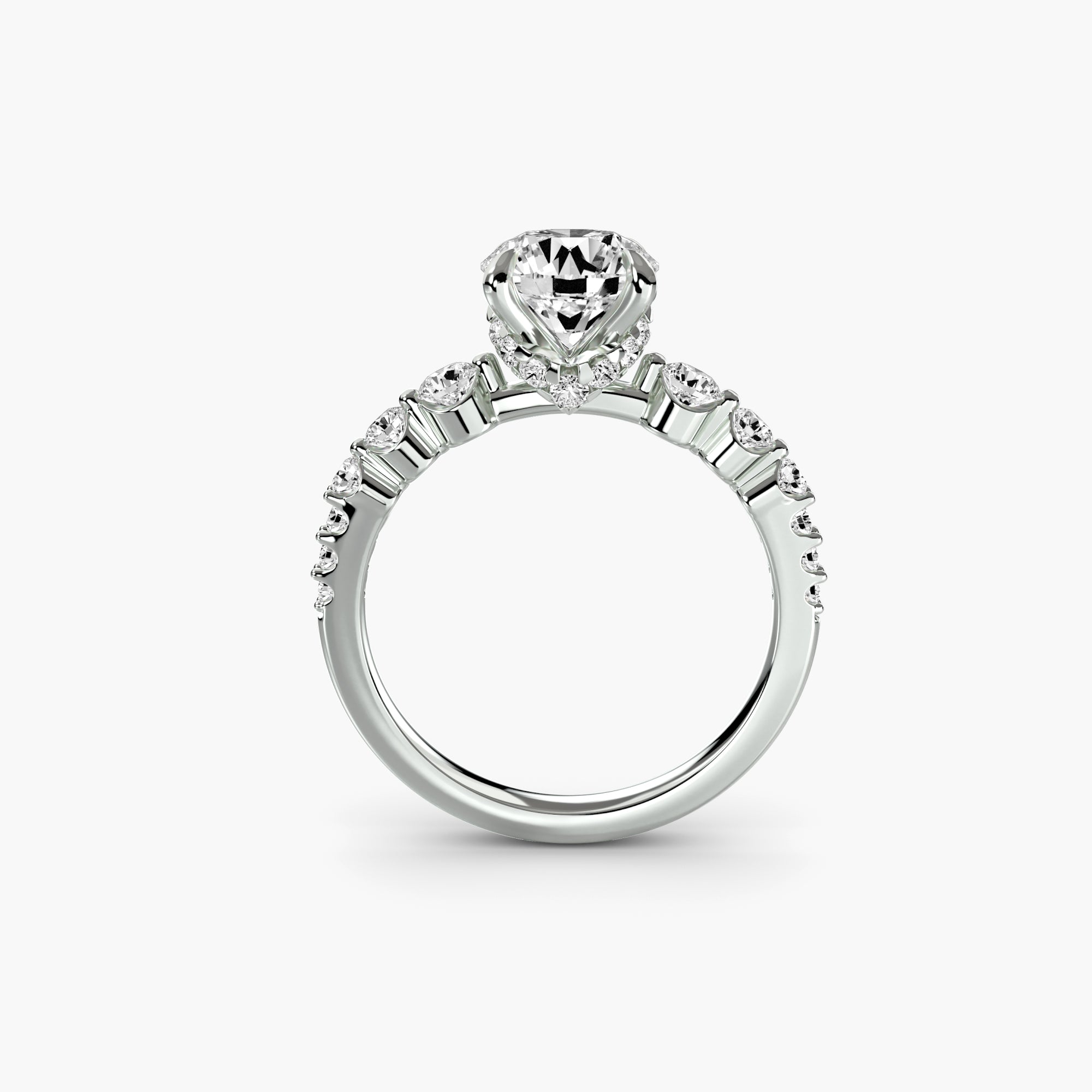 Anello con Diamanti a Cascata