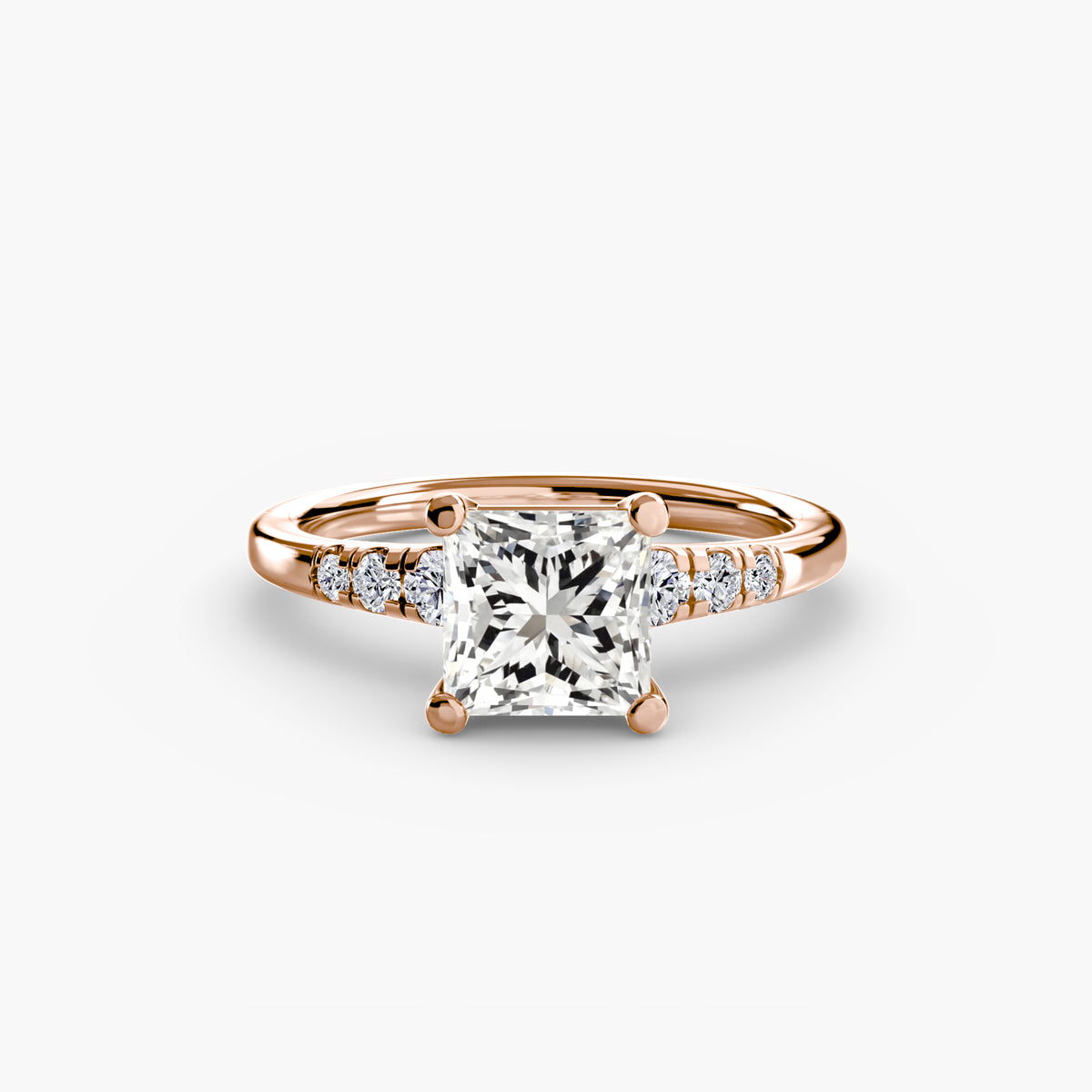 Solitario con Decorazioni Laterali