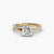 Anello Emerald con Pavé Intrecciato
