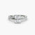 Anello Emerald con Pavé Intrecciato