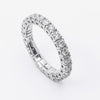 Anello Fedina Eternity con Diamanti in oro bianco 18 kt