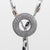 Light Circle Necklace with Gold Rays and Diamonds