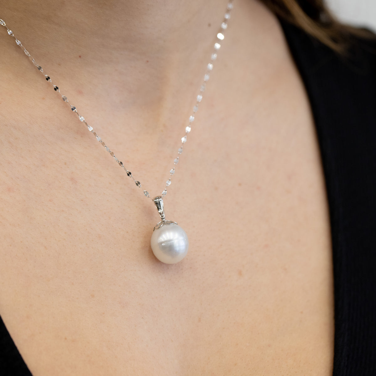 18kt White Gold Australian Pearl Necklace