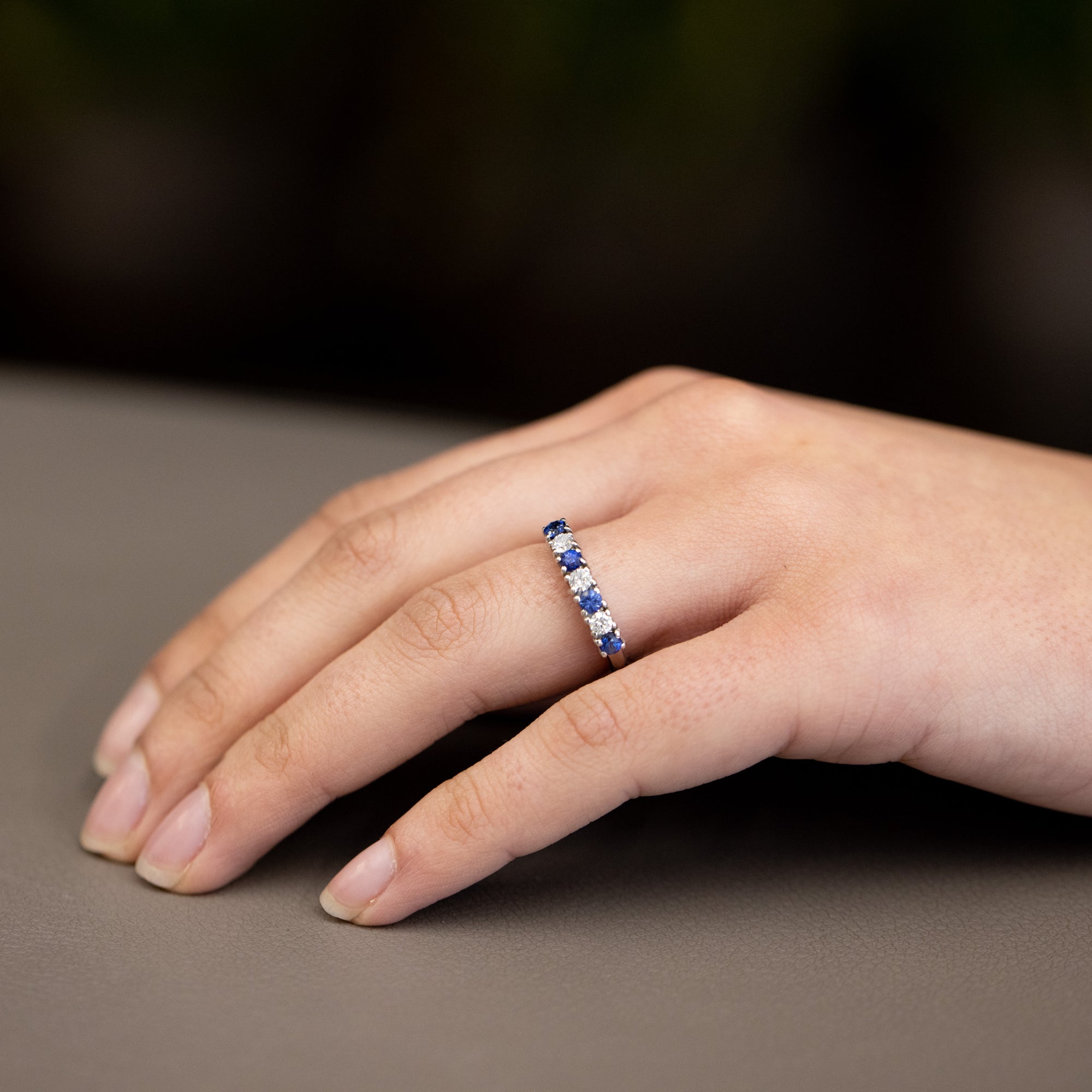 Anelli Verette Con Zaffiri Di Fidanzamento Anello Diamanti E