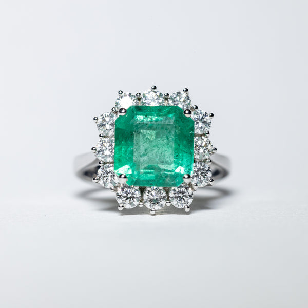 Oro Bianco Smeraldo Prezzo Smeraldo Anello Carati Prezzo Anello In