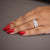 Anello in oro Bianco 18KT e Fascia di diamanti da 2,08ct