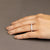 Anello Veretta Cinque Pietre in Oro Bianco 18 Kt Montatura Grace