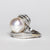 Anello in Oro Bianco 18 Kt con Perla Australia e Diamanti