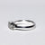 Anello Trilogy in Oro Bianco 18 Kt con Montatura a Sei Griffe