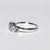 Anello Trilogy in Oro Bianco 18 Kt con Montatura Grace