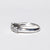 Anello Trilogy in Oro Bianco 18 Kt con Montatura a Sei Griffe