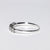 Anello Veretta Cinque Pietre in Oro Bianco 18 Kt Montatura Grace