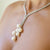 Collana Collier in oro bianco 18kt con Diamanti taglio brillante e Perle Australia