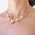 Collana Collier in Oro Rosa 18KT con diamanti taglio brillante e Perle Gold Australia