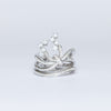 Anello Luxury Fascia in Oro Bianco 18kt con Diamanti Taglio Rotondo Brillante