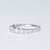 Anello Fascia Degradè in Oro Bianco 18KT con Diamanti Taglio Brillante