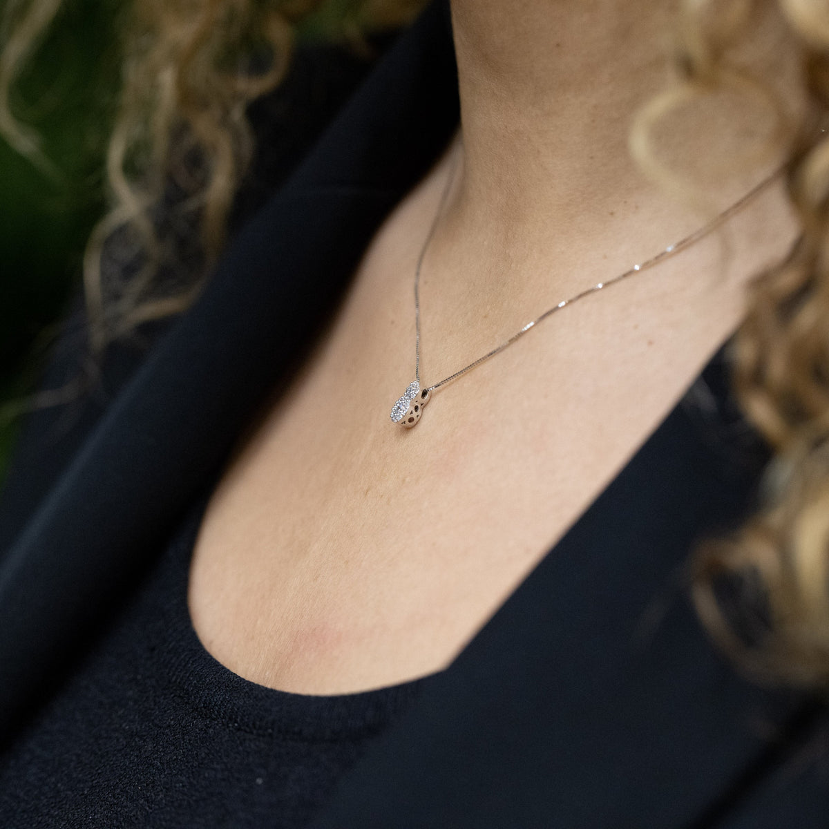 Pendant with Diamonds and 18KT Gold