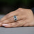 Anello Trilogy Zaffiro e Diamanti
