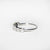 18KT White Gold Veretta Ring with 7 Diamonds