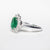 Anello in oro Bianco 18kt con Smeraldo da 2,00 ct e diamanti