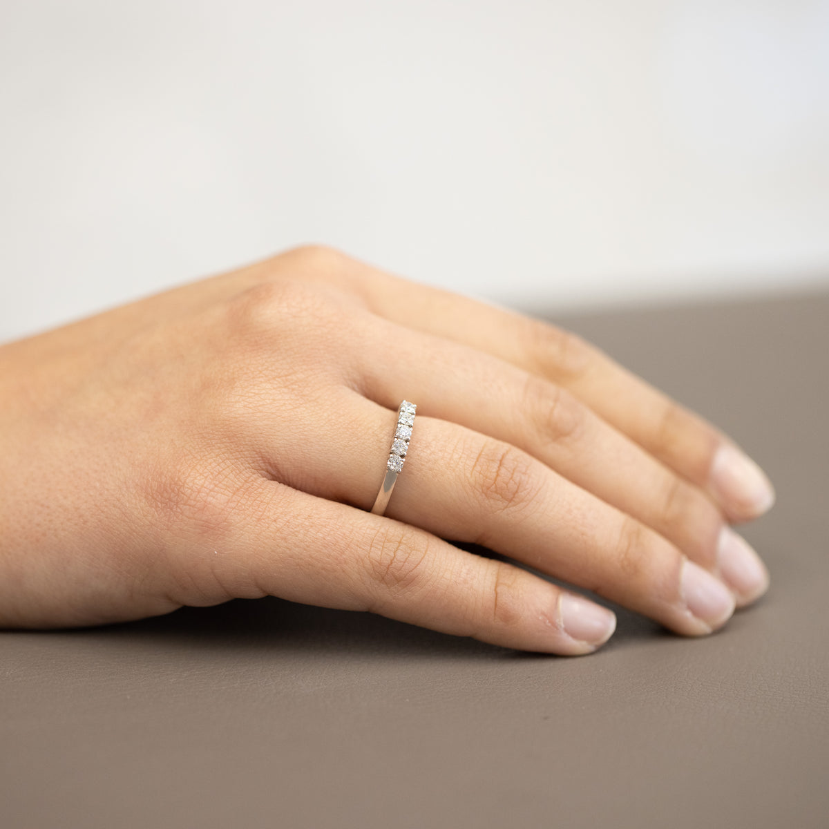 0.35ct 18kt White Gold Veretta Ring