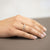 Anello Veretta in oro bianco 18kt da 0,35ct