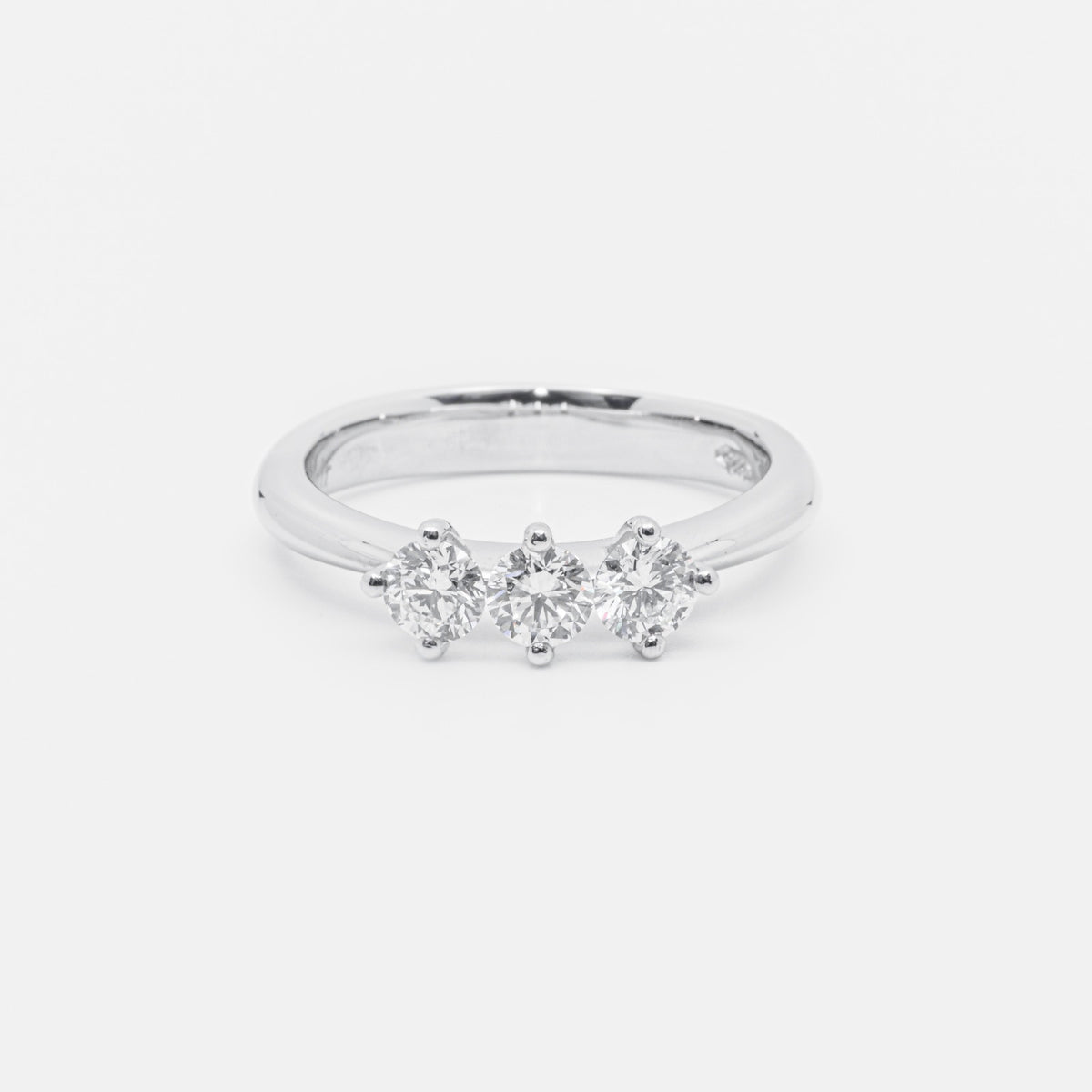 Trilogy in Platinum and 0.73 kt brilliant cut Diamonds