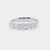Anello Veretta con Diamanti Degradè 0,91 ct a 7 pietre in oro bianco 18 kt