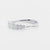 Anello Veretta con Diamanti Degradè 0,91 ct a 7 pietre in oro bianco 18 kt